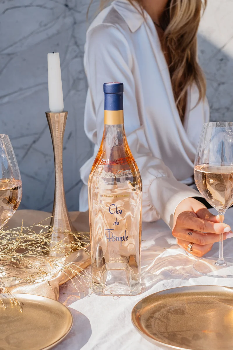 Clos du Temple AOP Languedoc Cabrières 2023 – 75cl avec son étui cadeau vin rosé