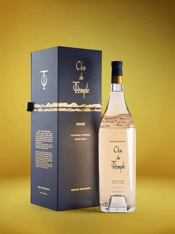 Clos du Temple AOP Languedoc Cabrières 2023 – 75cl avec son étui cadeau vin rosé