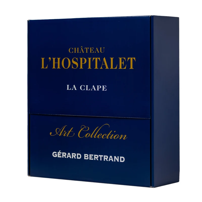 Château l'Hospitalet Grand Vin rouge Coffret Edition Limitée Robert Combas, Herve Di Rosa et Cyril Kongo