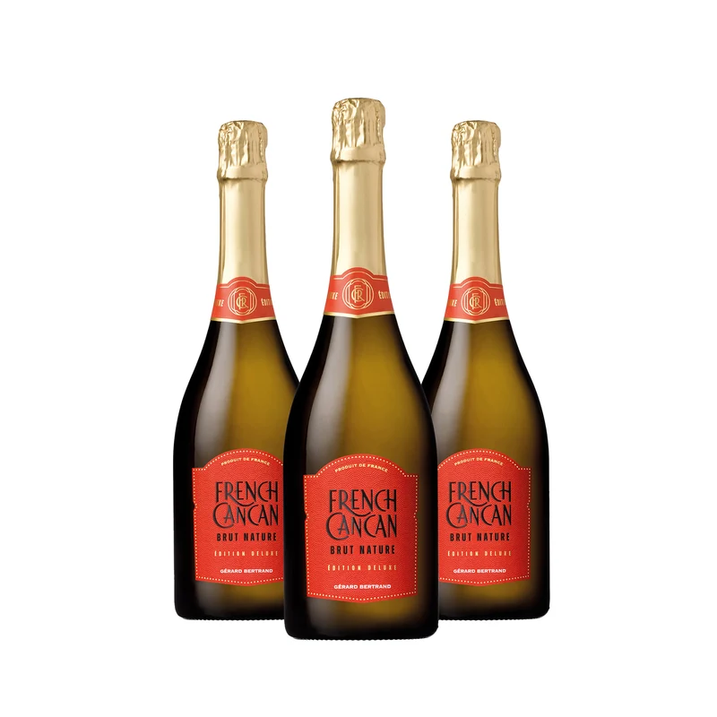 French Cancan Brut Bio Vin de France – Non millésimé – Lot 3 Bouteilles 75cl vin blanc