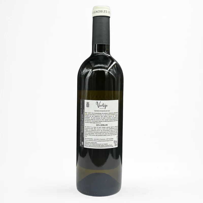Château Le Grand Verdus - Vertige Solera - NV - vin de l'AOC Bordeaux