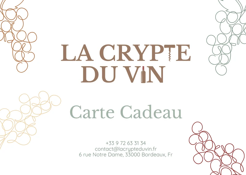 Carte cadeau dégustation – La Crypte du Vin