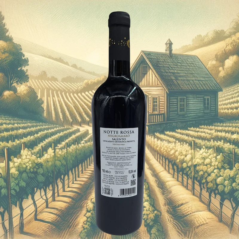 Notte Rossa - Negroamaro - 2024 - IGP Salento - Vin d'Italie