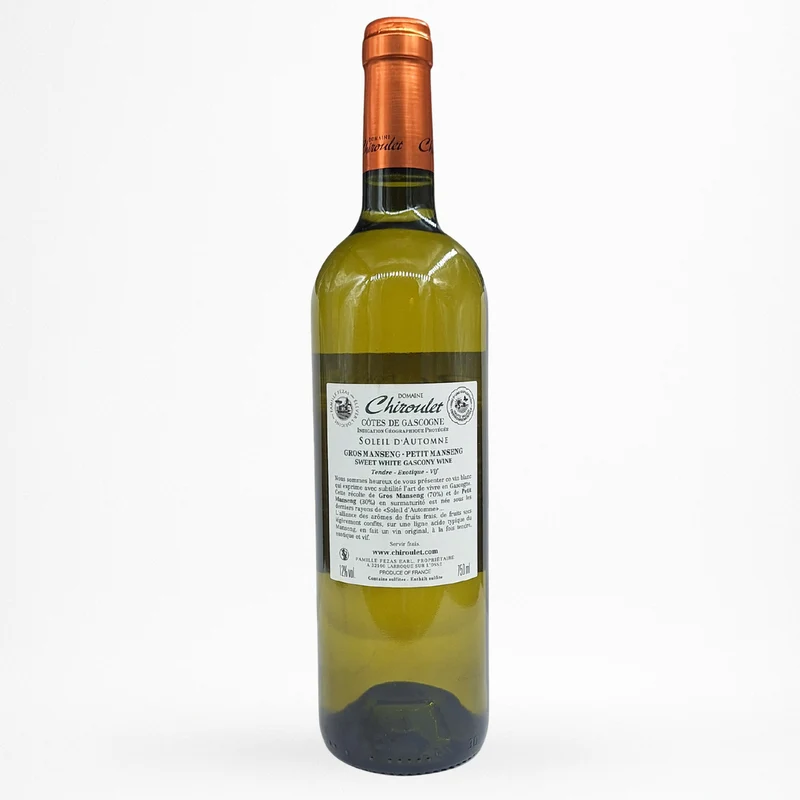 Domaine Chiroulet - Soleil D'Automne - Blanc Moelleux - 2023 - Vin de Côtes de Gascogne