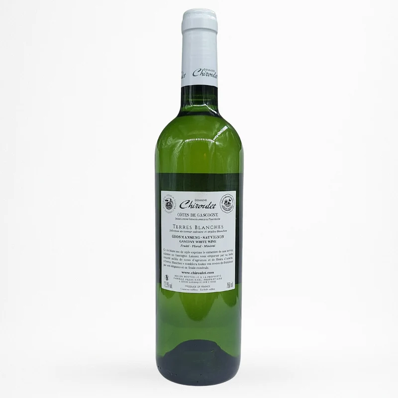 Domaine Chiroulet - Terres Blanches - Blanc - 2023 - Vin de Côtes de Gascogne