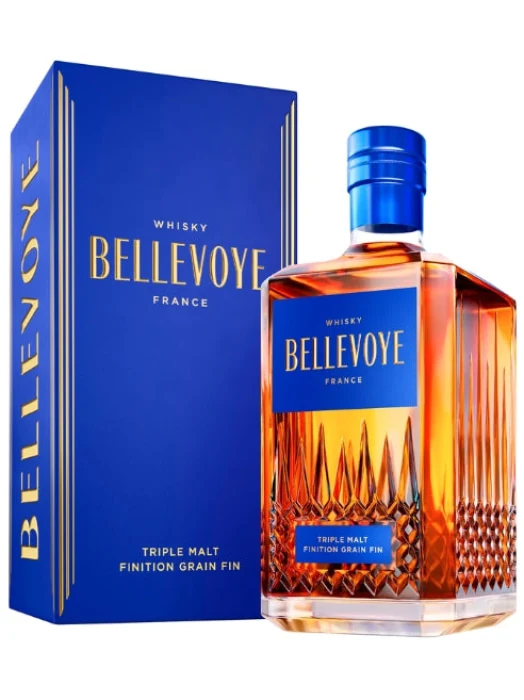 Bellevoye Bleu - Whisky Finition Grain Fin - Triple Malt Français