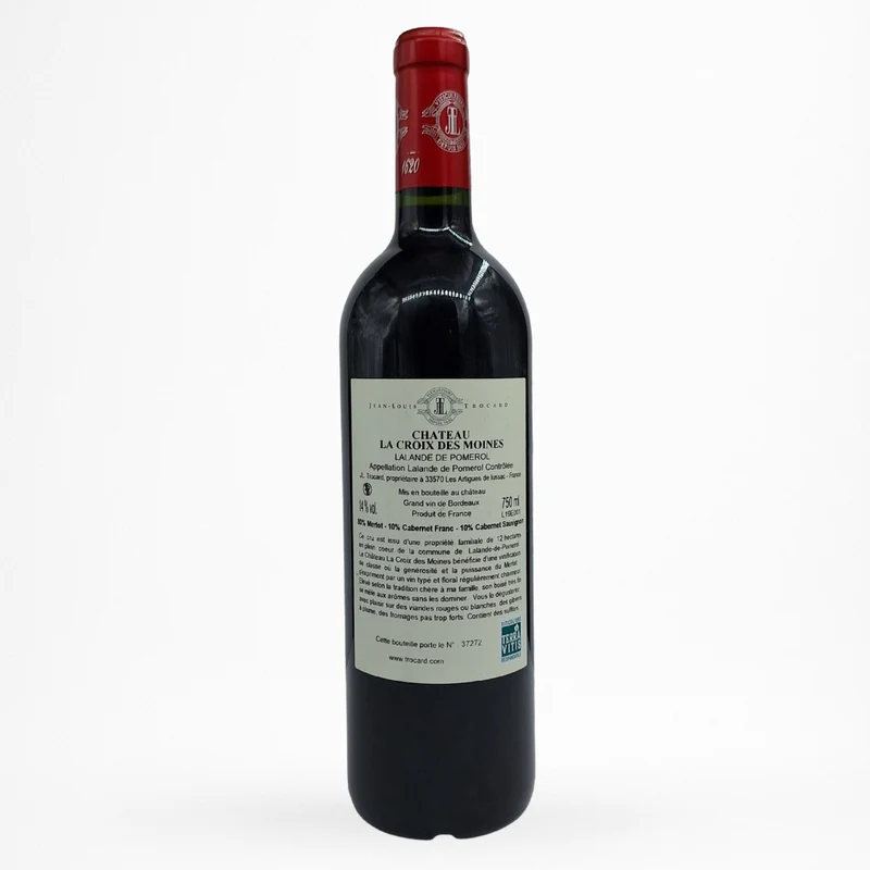 Château la Croix des Moines - 2023 - Vin de Lalande-de-Pomerol