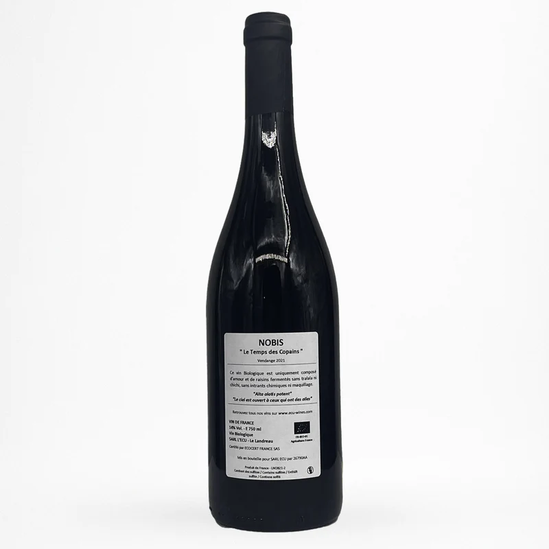 Domaine de l'Ecu - Nobis - Le Temps des Copains - 2023 - Vin de France