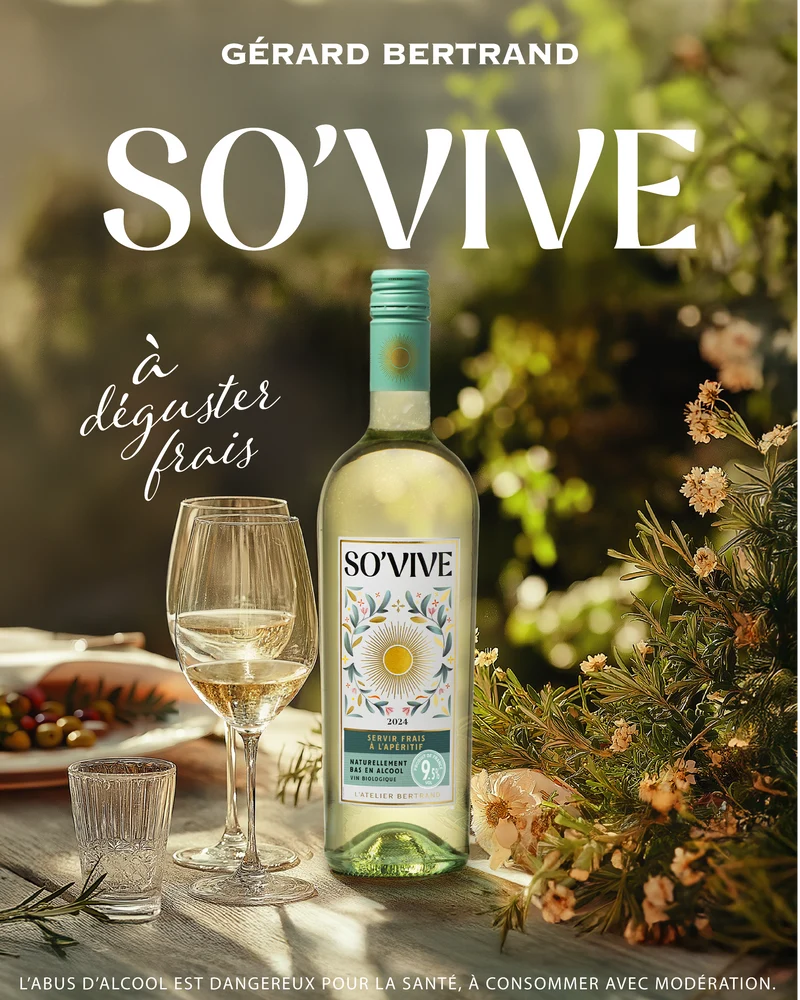 So'Vive vin blanc bio IGP Pays d'Oc 2024 – Lot 3 Bouteilles 75cl