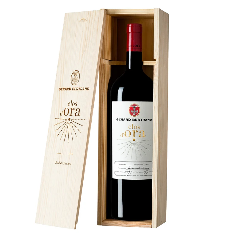 Clos d'Ora 2020 Magnum 150cl avec coffret bois vin rouge iconique