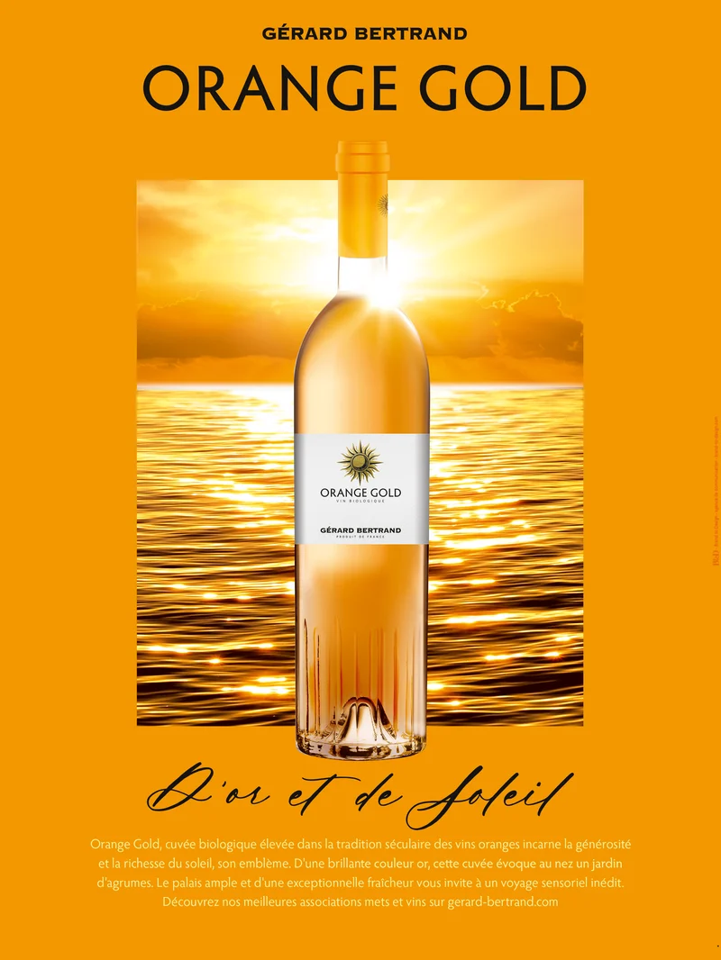 Orange Gold biologique Vin de France 2023 – 12x75cl vin orange