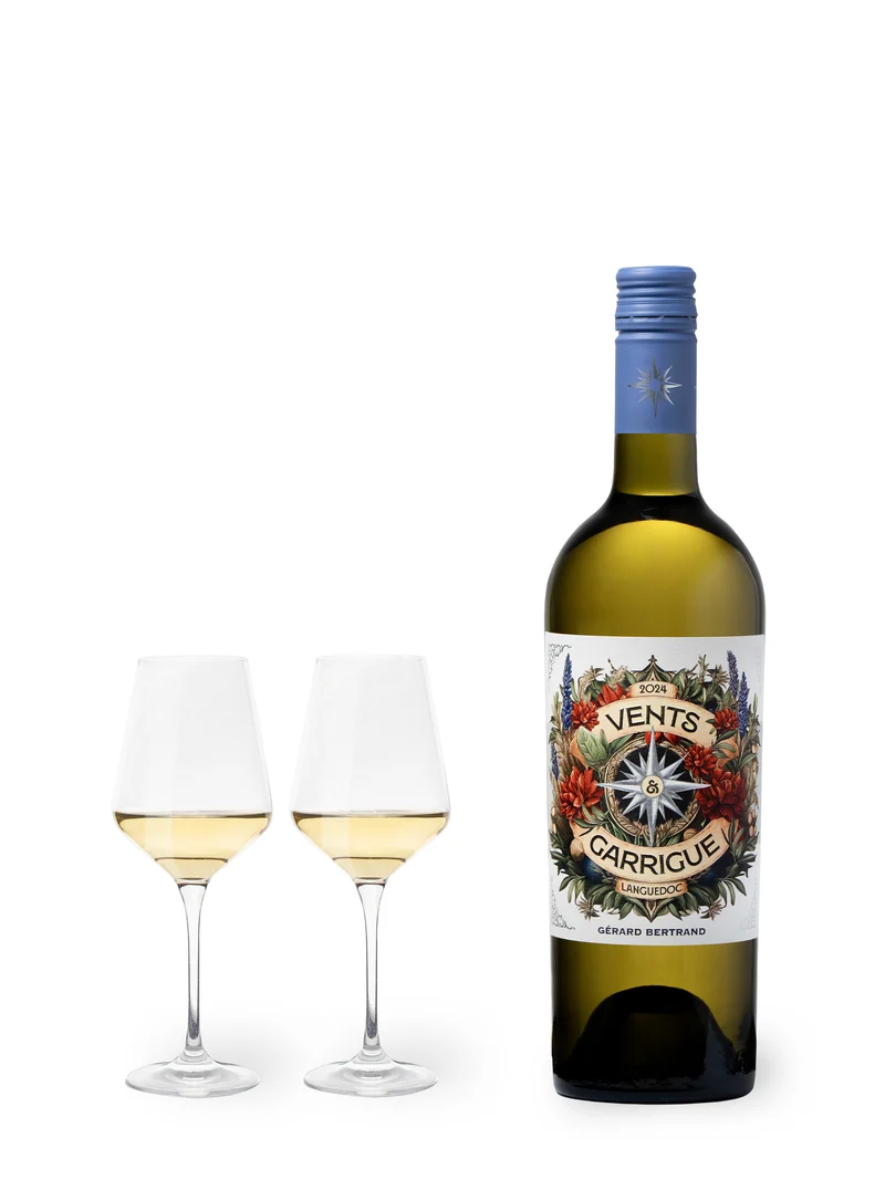 Vents & Garrigue AOP Languedoc 2024 – Lot 6 bouteilles 75cl vin blanc