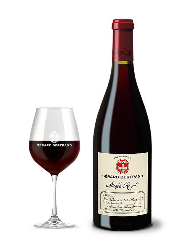 Aigle Royal Pinot Noir IGP Haute Vallée de l'Aude 2016 – Jeroboam 300cl avec caisse bois vin rouge