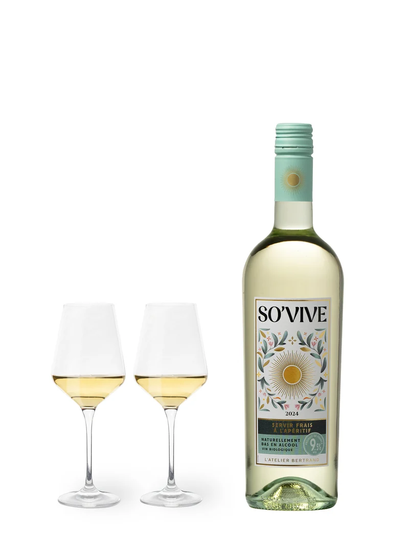 So'Vive vin blanc bio IGP Pays d'Oc 2024 – Lot 3 Bouteilles 75cl