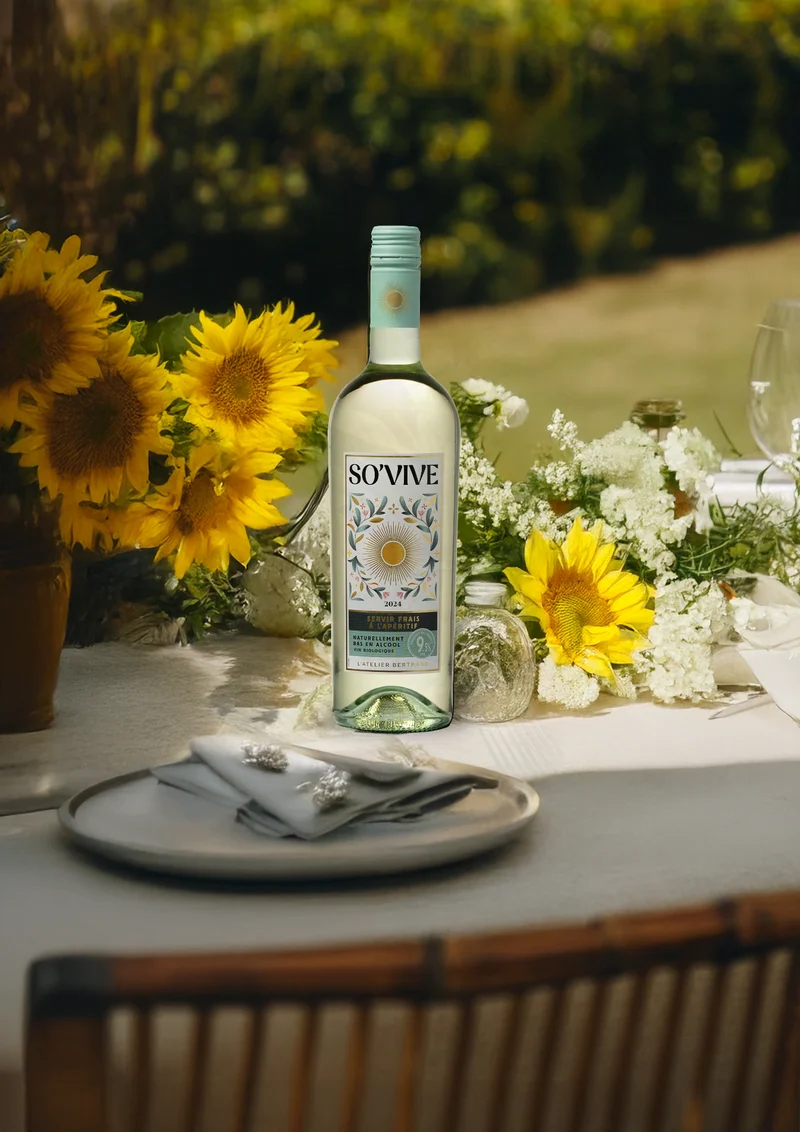So'Vive vin blanc bio IGP Pays d'Oc 2024 – Lot 3 Bouteilles 75cl