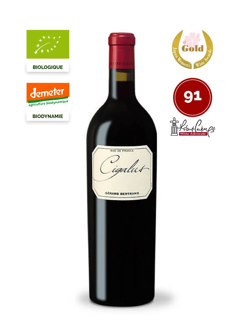 Cigalus Rouge IGP Aude Hauterive 2019 – 75cl vin rouge