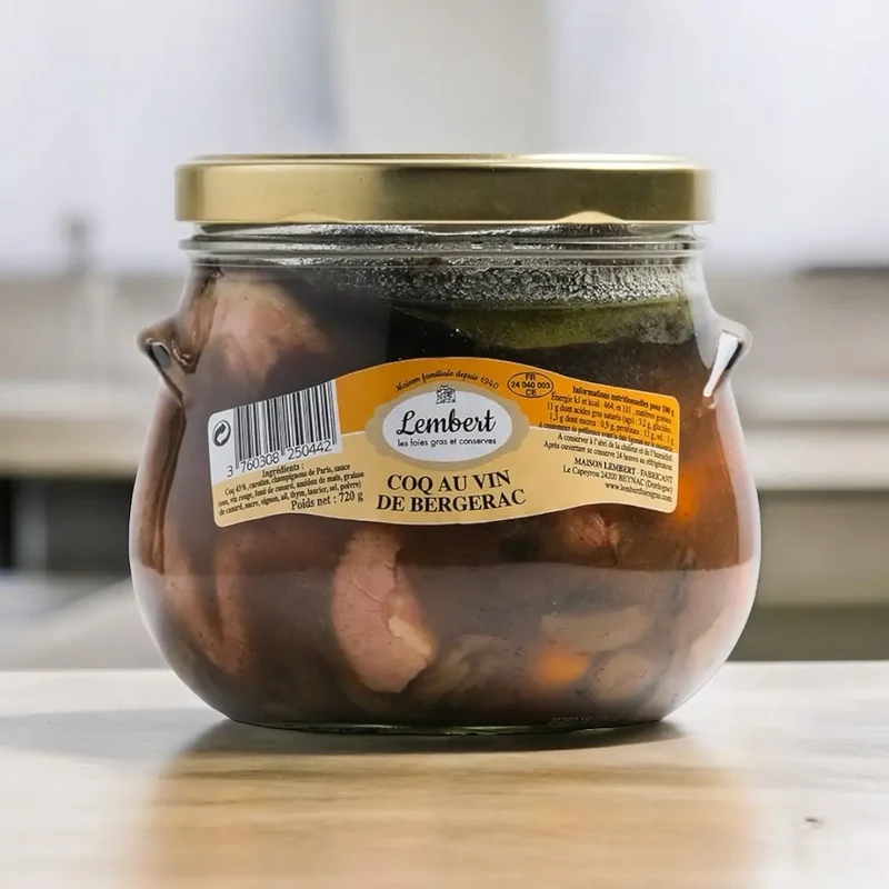 Coq au vin de Bergerac - 2 personnes