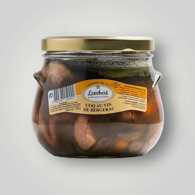 Coq au vin de Bergerac - 2 personnes