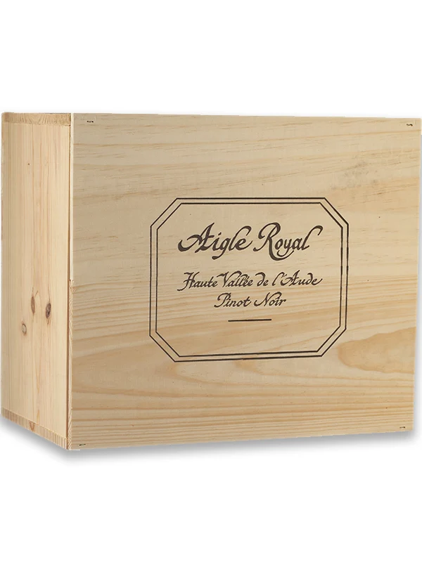 Aigle Royal Pinot Noir IGP Haute Vallée de l'Aude 2021 – Caisse bois 6 Bouteilles 75cl vin rouge