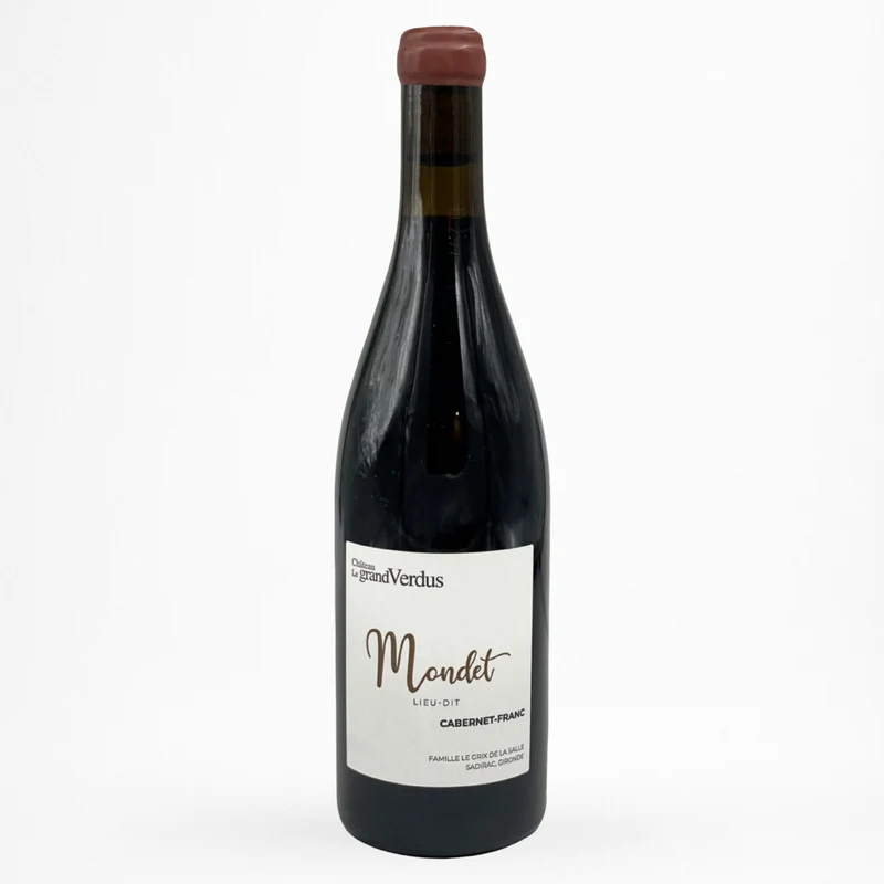 Château le Grand Verdus - Lieu-dit Mondet Cabernet-Franc - 2020 - Vin de Bordeaux Supérieur
