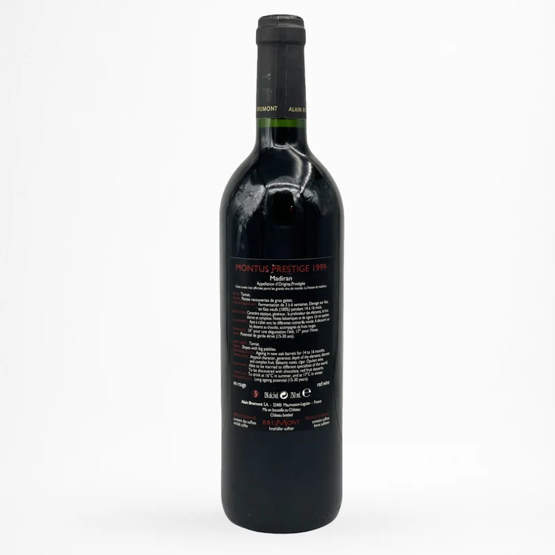 Château Montus - Prestige - 1999 - Vin de Madiran