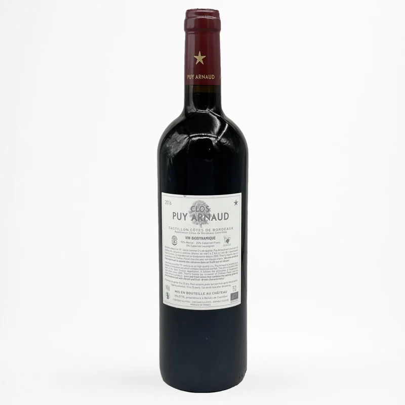 Clos Puy Arnaud - Grand Vin - 2016 - Vin de Castillon Côtes de Bordeaux