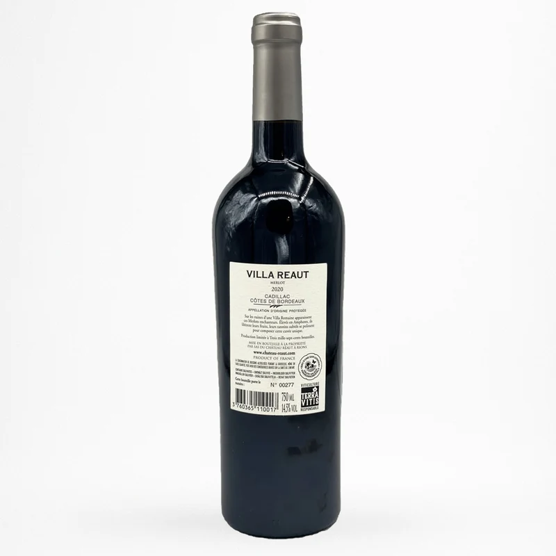 Château Réaut - Villa Réaut Merlot - 2020 - Vin de Cadillac Côtes de Bordeaux