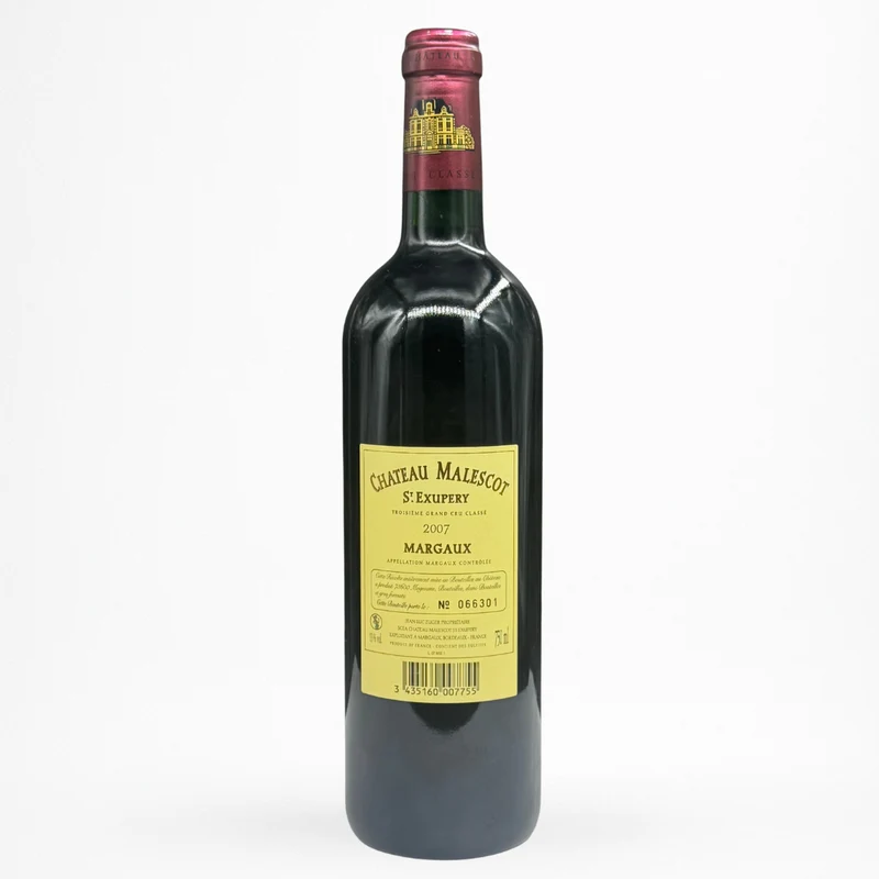 Château Malescot Saint-Exupéry - 2007 - vin de l'AOC Margaux
