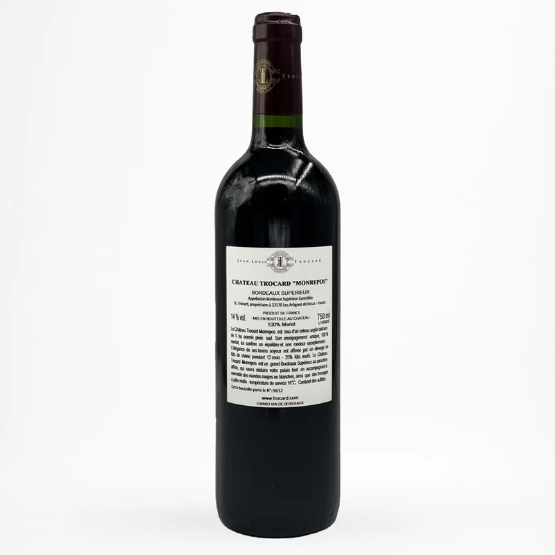 Château Trocard - Monrepos - 2014 - Vin de Bordeaux Supérieur