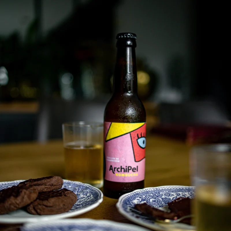 Kombucha Framboisier Bio - Archipel Kombucha