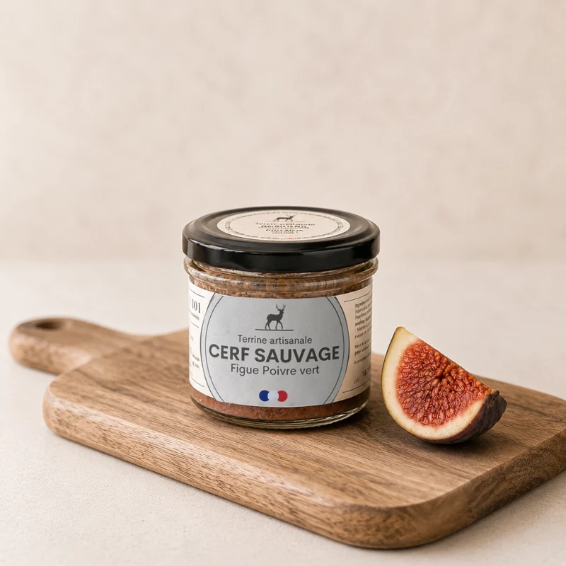 Terrine de Cerf aux Figues et Poivre Vert | 100g
