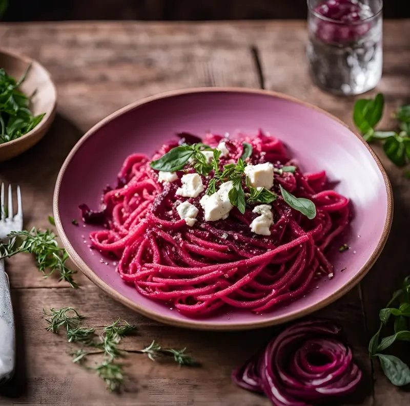Box "Pâte à la betterave et à la buche de chèvre 🍝" - pour 4 personnes