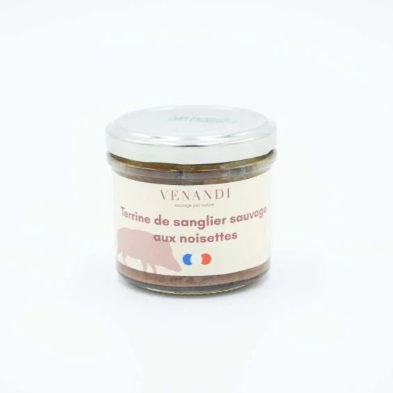 Terrine de Sanglier Sauvage 100% Français aux Noisettes | 100g