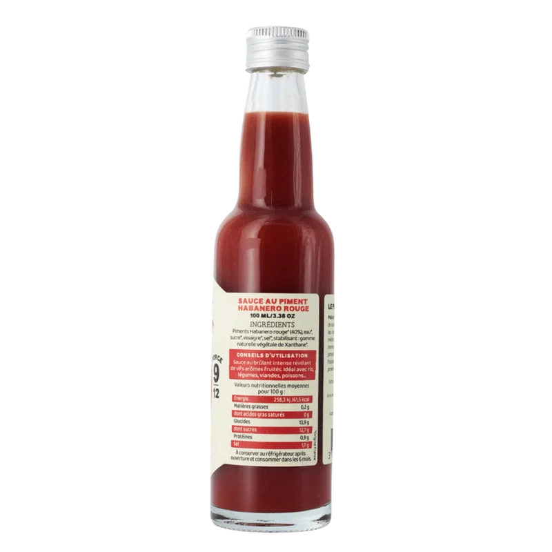 Sauce Martin Foudre Pur Cru Habanero | Force 9/12 | 100g