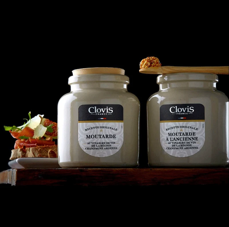 Pot Grès Moutarde au Vinaigre de Vin de la Région Champagne Ardenne | 250g