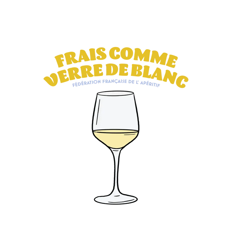 T-Shirt - Frais comme un verre de Blanc