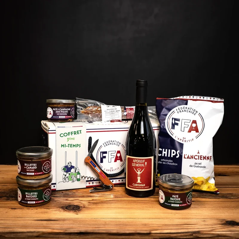 Coffret apéro 3e mi-temps pour les amateurs de rugby