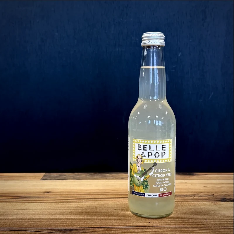 BELLE & POP Limonade Citron-Citron Vert (33cl) - BIO