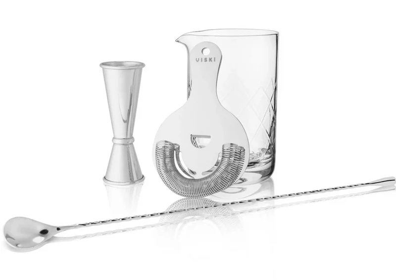 Ensemble de bar mixologue 4 pièces en acier inoxydable