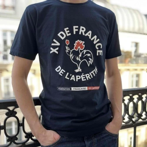 T-SHIRT XV DE FRANCE DE L APERITIF