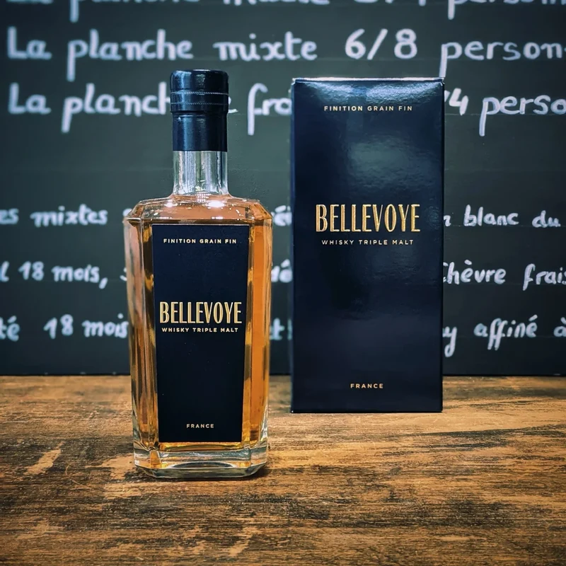 WHISHY BELLEVOYE NOIR Tourbé - Distillerie Les Bienheureux - 70 cl
