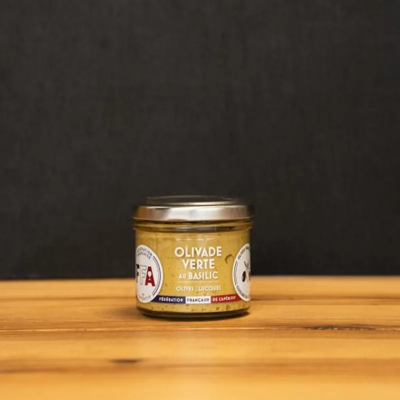 OLIVADE VERTE au basilic olives Lucques 90G - FFA