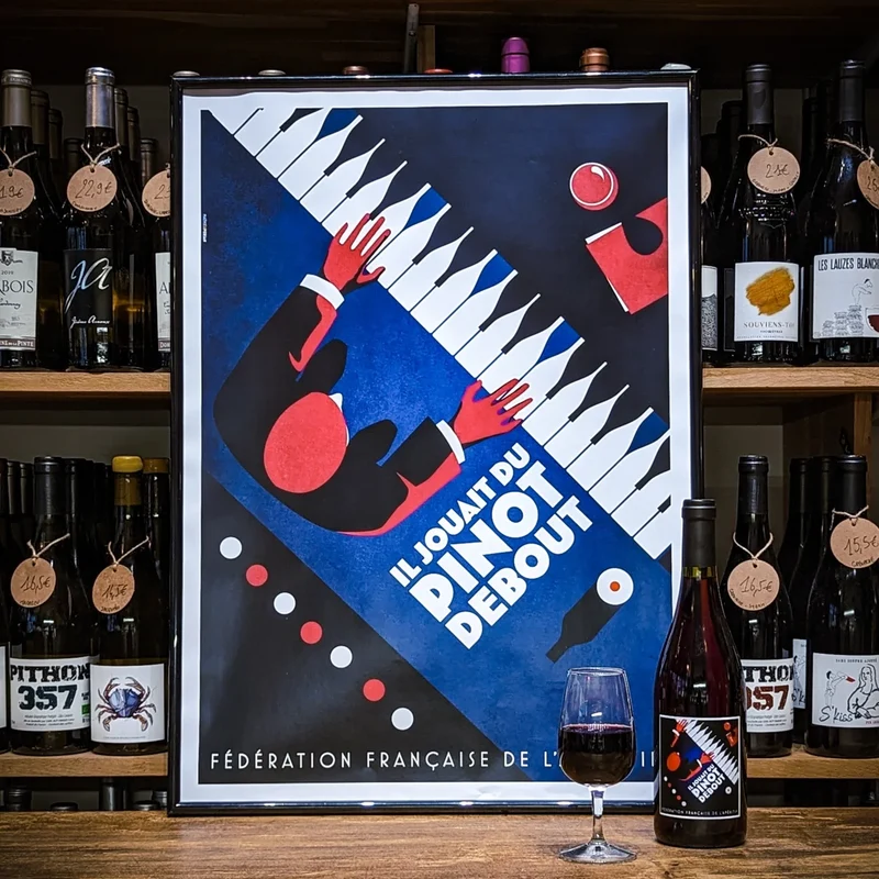 AFFICHE OFFICIELLE "Il Jouait du Pinot Debout" 50/70 par Mathieu PERSAN