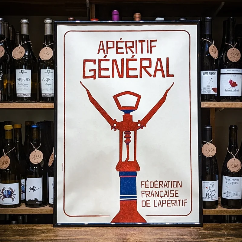 AFFICHE OFFICIELLE "Apéritif Général !" 50/70 par Mathieu PERSAN