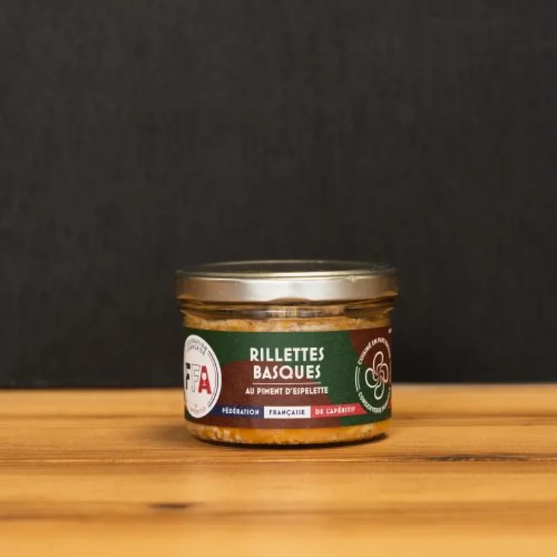 RILLETTES BASQUES au piment d’Espelette 160g – FFA