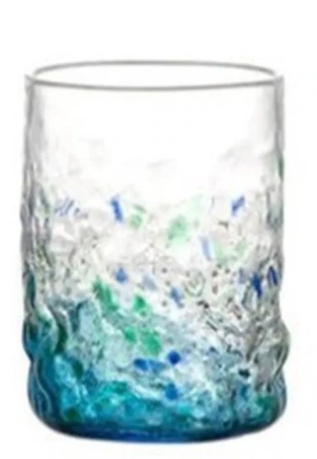 Verre à whisky rugueux "fond marin"