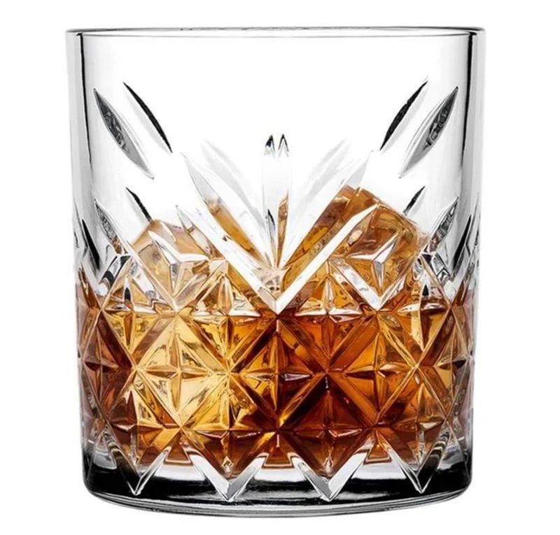 Verres à whisky gravures "fleurs de lys"