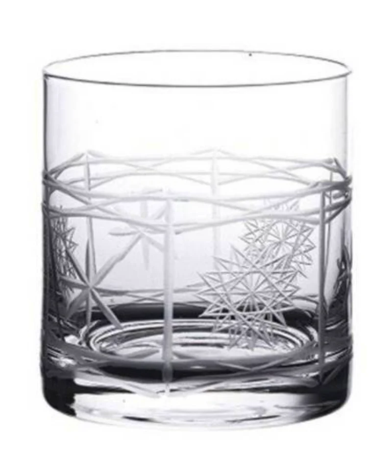 Verre à whisky "gravure etoiles " service de 2 verres