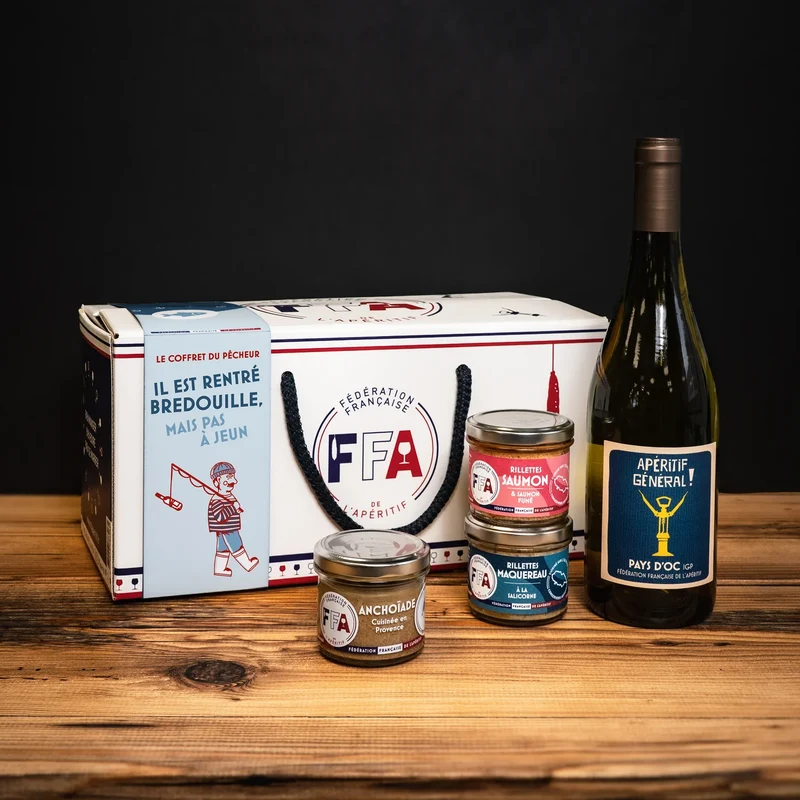 Le coffret du pêcheur, il est rentré bredouille, mais pas à jeun !